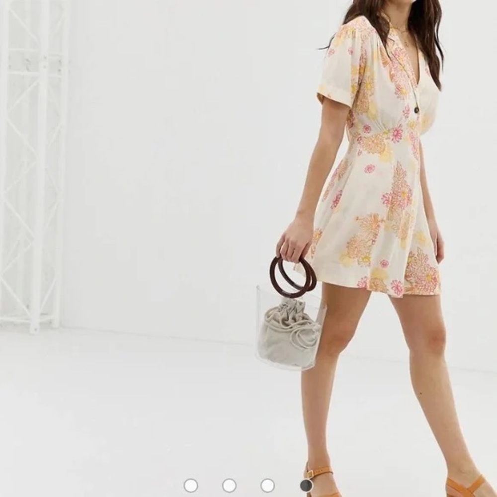 Free People Floral Mini Dress - Picture 3 of 6